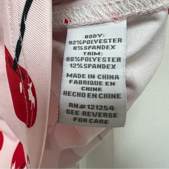 JOFIT Cherry Print Sleeveless Collared Tank Top Size Small - Picture 6 of 6